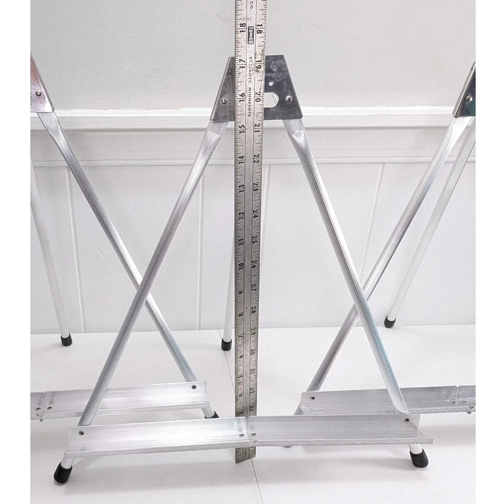 Aluminum Tabletop Easel Folding Tripod Display Stand Silver 17.5 Inch - 1 ONLY